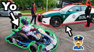 MANEJÉ MI GO KART EN LA CALLE Y ME DETUVO LA POLICÍA (termina mal) //Carrera Total 1@CharbelLopez09