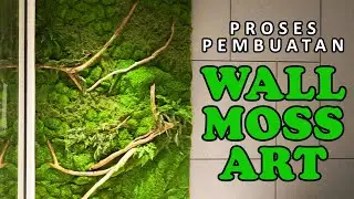 Simple Artificial Wall Moss Art Making Process