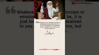 Sadhguru's Daily Wisdom - August 6th 2022 | Please Like & Subscribe