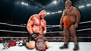 Брок Леснар против Альфа Ибрагима (WWE 2K22)