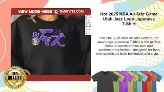 Hot 2025 NBA All-Star Game Utah Jazz Logo Japanese T-Shirt