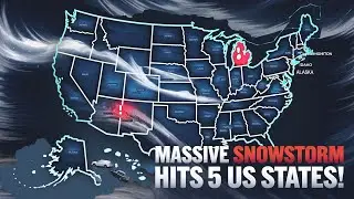 Massive Snowstorm Hits 5 US States!#WinterStorm #SnowfallUpdate #USWeatherAlert