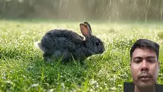 Beautiful Rabbit Searching for Food in a Peaceful Meadow | Realistic AI Nature Video