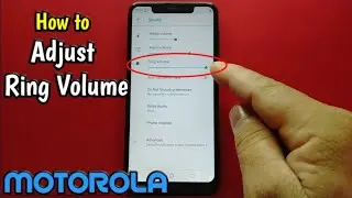 How to Adjust Ring Volume on Motorola One (XT1941-4)