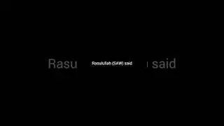 Hadise nabvi SAW. #islamicvideo #hadith #hadis #quran