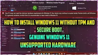 How to Install Windows 11 Without TPM And Secure Boot | Upgrade Windows 10 to Windows 11 (Free)
