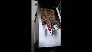 Tube Type Deep Fat Fryer frying Samosa's - Safire Industries