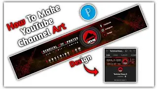 How to Make a Professional Banner For yourYoutube Channel | Pixellab Tutorial