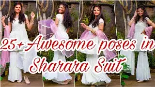 Capturing the Perfect Shot in Sharara Suit | Adorable Poses in Sharara Suit | #photography #poses