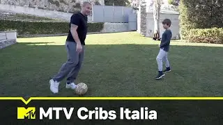 Antonio Cassano e Carolina Marcialis, la partita a calcetto coi figli | MTV Cribs Italia 2