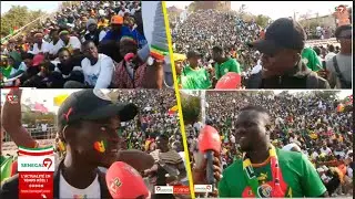 Suivez l'ambiance expl0sive & le pronostic des supporters Sénégalais à la monument de la renaissance