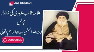 Allama talib johri best majlis|Allama talib johri best clip|Ayatullah al-Uzma Abul qasim al khoei.