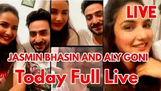 Jasmin bhasin and Aly goni today full live । jasly । jasmin bhasin । Aly Goni । jasly live । Live