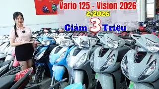Vision 2026 - Gi&aacute; Xe Vision , Vario 125 Mới Nhất Đấu 2/2026