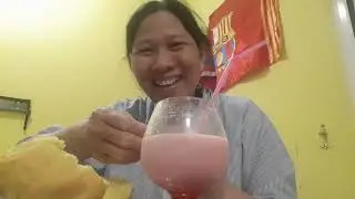 #snackwatermelonshake my midnight snack ..