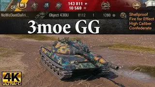 Object 430U video in Ultra HD 4K🔝 3moe GG, 8112 dmg, 2530 block, 3535 🔝 World of Tanks ✔️