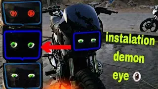 Splendor bike eye light 7 colour install