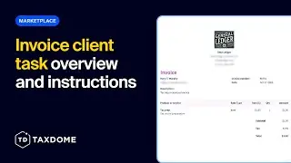 TaxDome Marketplace - Обзор и инструкции по выполнению задач по выставлению счетов клиентам.