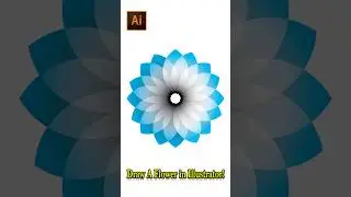 How To Draw A Flower in Adobe Illustrator!