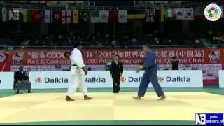 Judo 2012 Grand Prix Qingdao: Nunes (BRA) - Kumashiro (JPN) [-100kg] final