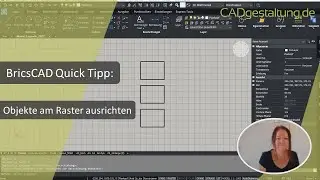 BricsCAD Quick Tipp: Objekte am Raster ausrichten