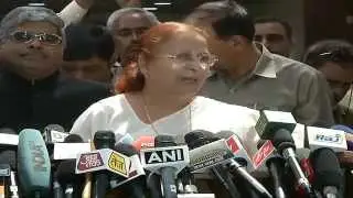 Smt. Sumitra Mahajan byte after All Party meeting before budget session