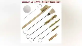 12Pcs Multi-Purpose Spray Gun Cleaning Kit  Mini Cleaning Brush for Gravity, Air Tools, Airbrush
