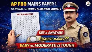 AP FBO Mains GS & Mental Ability Paper 1 🔥 | Key & Analysis | Paper Review  by Sushma Mam