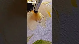 Como ilustrar margaritas con acr&iacute;licos #art #flowers #shortsart #painting #satysfying #shortsfeed