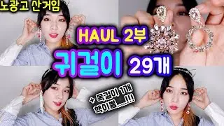화려한 귀걸이 하울 2부! 30개?! 총 77개?!! 까마귀 모여랍 [밀크캣 룩스컬러]