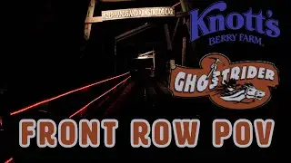 GhostRider Front‑Row POV &mdash; After‑Dark Airtime Run | Knott&rsquo;s Berry Farm