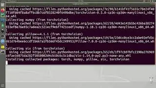 Python Import Error Module Not Found Error : No Module Named Torch In Ubuntu Linux