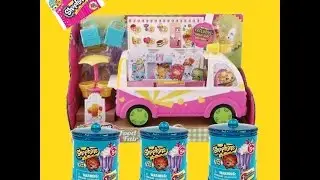 Shopkins Ice Cream Truck with Food Fair Canister Surprise