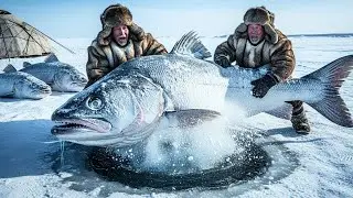 7,000kg Ice Fishing Feast in &minus;71&deg;C Yakutia | Extreme Nomad Survival