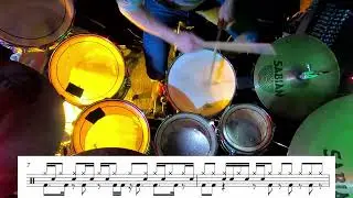 11/8 Etude  from The Odd Time Drumming Book by David Dave Lewitt