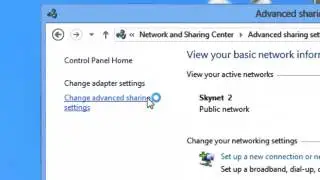 การเปิด Enable/Disable File Sharing Option  ใน Windows 8