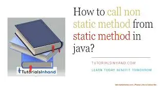 how to call non static method from static method in java | java interview preparation