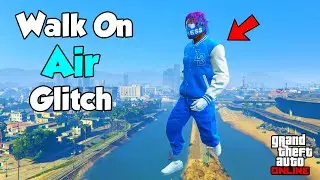 How To Walk On Air Glitch In GTA 5 Online! (Walking On Air Glitch Tutorial!)