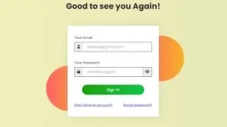 How to create Login Page using HTML, CSS, And JavaScript | HTML-CSS-JavaScript Tutorial