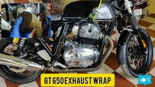 Continental GT 650 exhaust wrap Royal Enfield