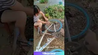 BIKE vs. Machine: CRAZIEST Peanut Harvest Hack EVER?! 🤯 #farmhack #DIY #crazy #invention #viral