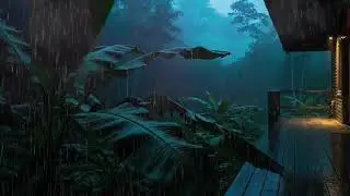 Still Awake 🌩️ Rain Sounds For Sleeping With Tropical Thunder Knock You Out
