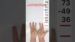 How Did Finger Abacus addition and subtraction Rise to the Top? #shorts #math #abacus