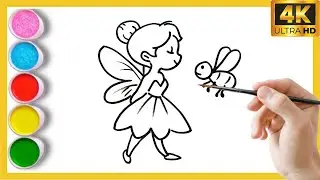 Cute Elsa Frozen Princess drawing for kids and toddlers