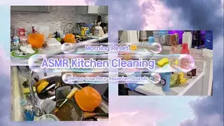 Clean With Me | ASMR Kitchen Cleaning Reset 🧽 (No Talking, Real Sounds)