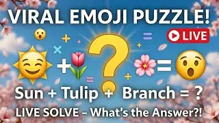 SOLVING the Viral Sun + Tulip + Branch Emoji Puzzle LIVE! (What&rsquo;s the Answer? 😱