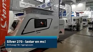 Silver 270 - Minimal husvagn med plats f&ouml;r motorcykel