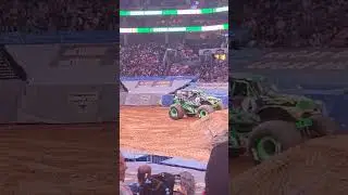 Grave Digger backflip at the spectrum center! #monsterjam #gravedigger