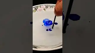 pen ink trick with water #shorts #satisfying #pen #ink #water