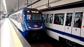 Metro de Madrid:Línea 10 en hora punta trenes cada 1 minuto